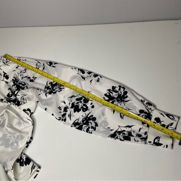 MELLODAY | Women's Flower Print Blouse Size M - Picture 7 of 8